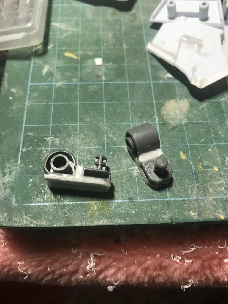 足首パーツも2mm延長してます。