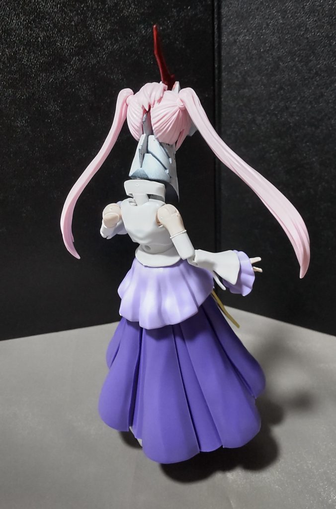 ○頭部の髪について30MSのヘアーパーツを使用しました。まだまだ雑な点はありますが、ちょっとずつ頭部も進化してきてます。