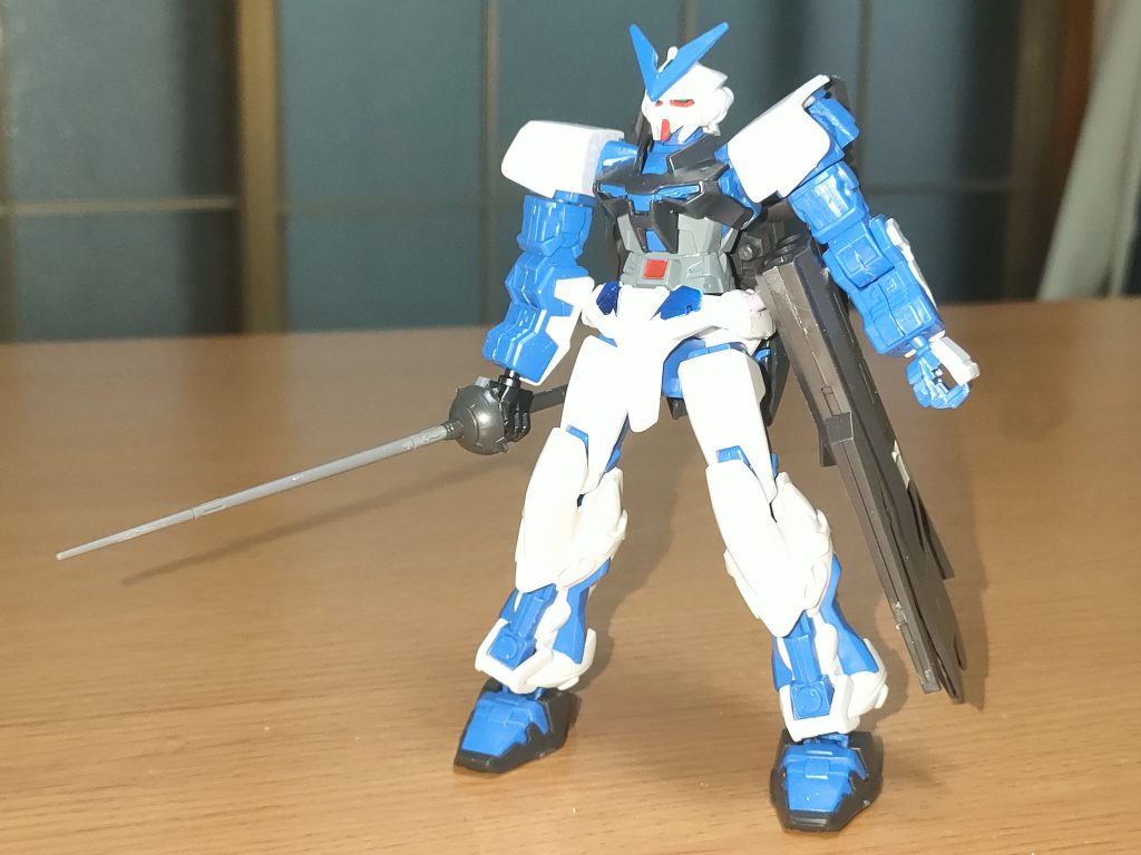 元々アストレイは実体武器をメインとする格闘戦主体なので鉄血世界でも充分に渡り合える。ヴィダールの武装メイン。