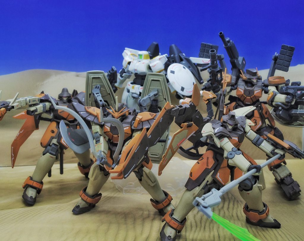 最後に5機の集合をガンダムチームの集合っぽく。ありがとうございました!!