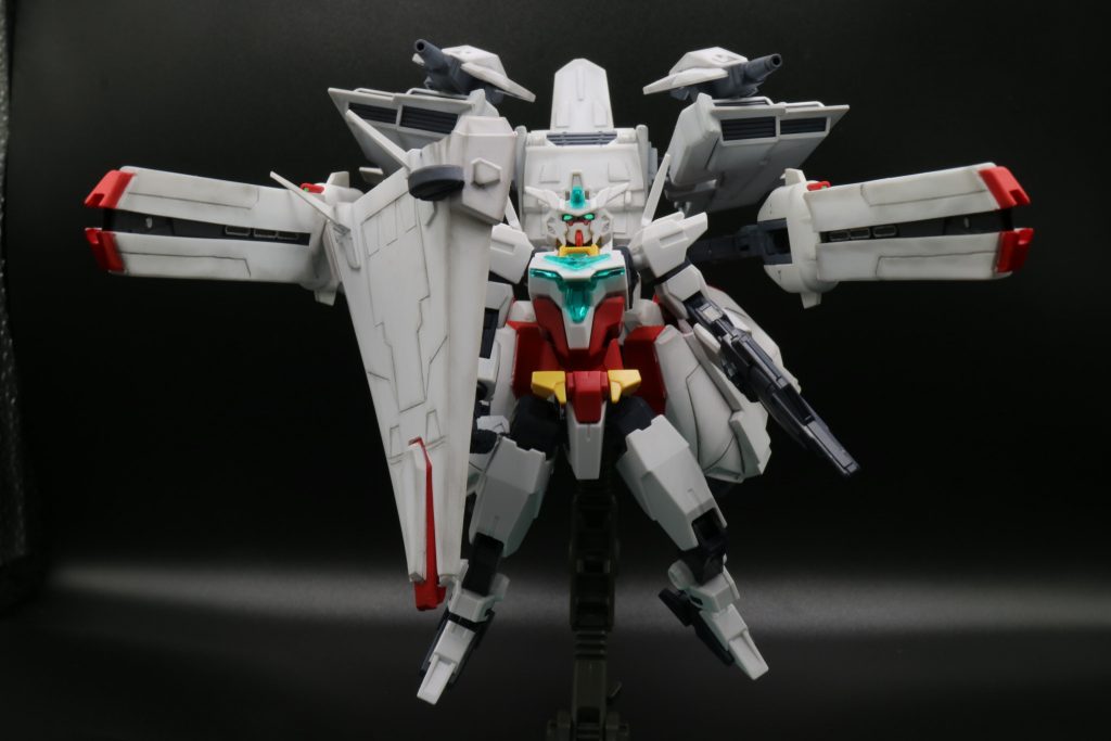 変形させると「ネルガルウェポン」としてコアガンダムに装備可能になっています。ネルガルは本家ナデシコの製造メーカー('ω')ネルガルも語源は火星らしいので、プラネッツシステムと微妙にシナジーあります(笑)