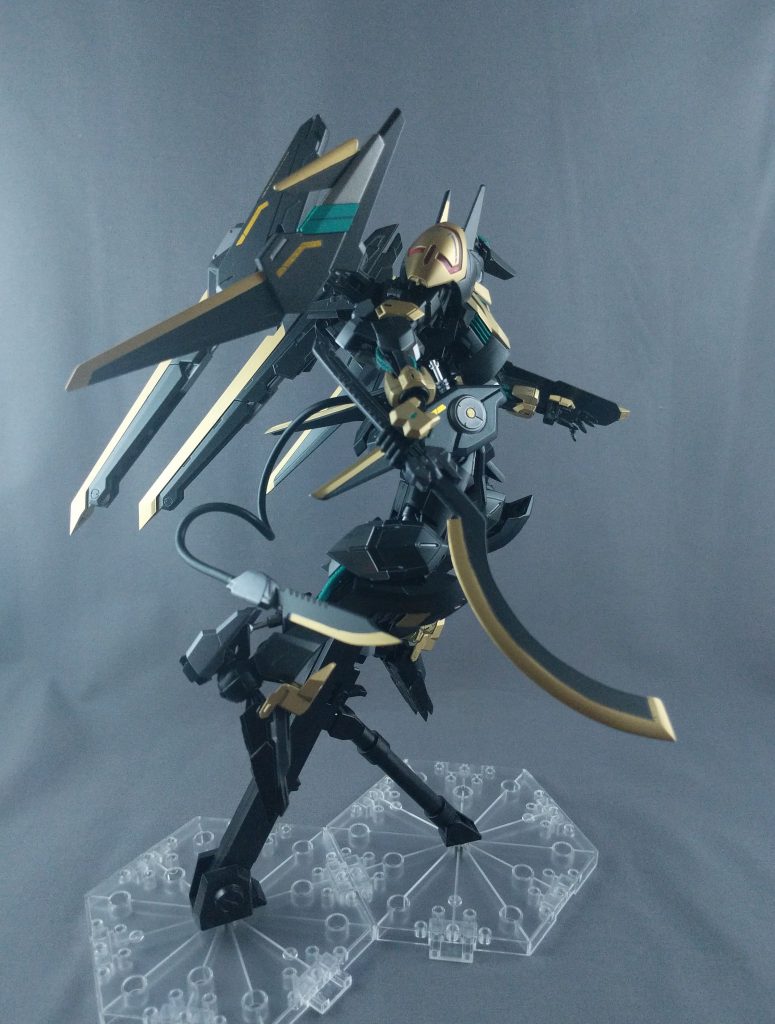 バインダーはコトブキヤMSGパーツとHGデルタガンダムバインダーを組み合わせたものです