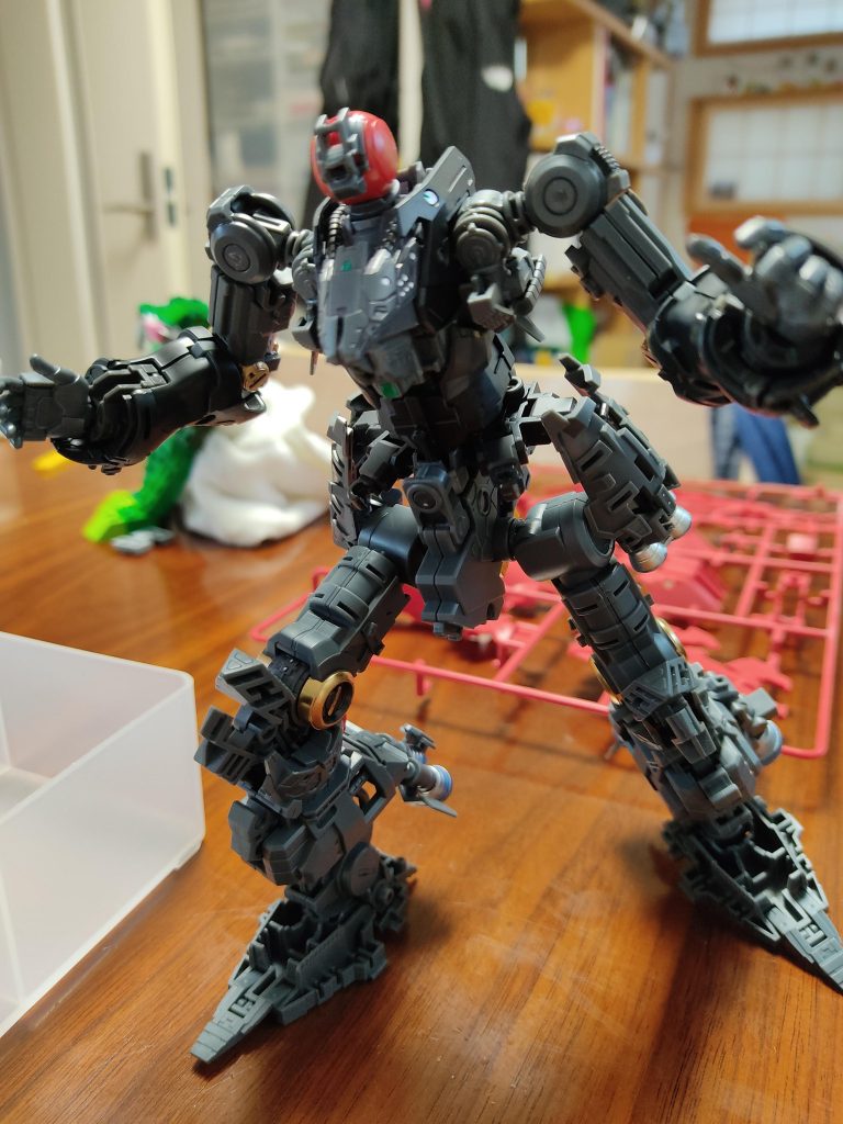 フレームのみ。これはこれでいい。ここまでは組むのも楽だったんだよなー。このあとがしんどかった・・