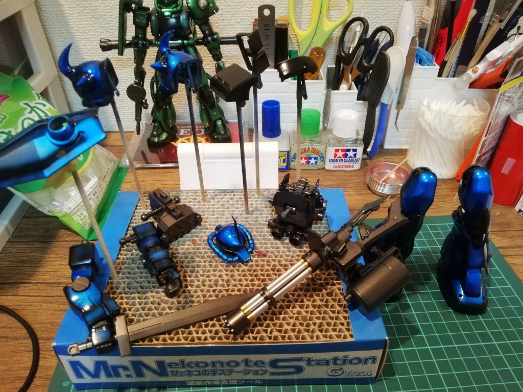 素人なりにガトリングの塗り分けを頑張ったのです(　・ω・)ノ