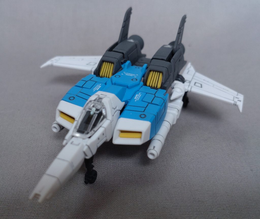 作って見たものの二度と取り出されることのないコアファイターさんキャノピーのふち、塗ればよかったな