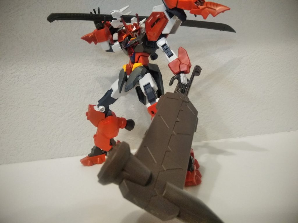 侍っぽいポージング!