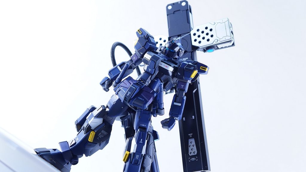 MSGのグレイブアームズが余ってたので、ここぞとばかりに使ってやりました。なんとも痛々しいシルエットになり、大変気に入っております。