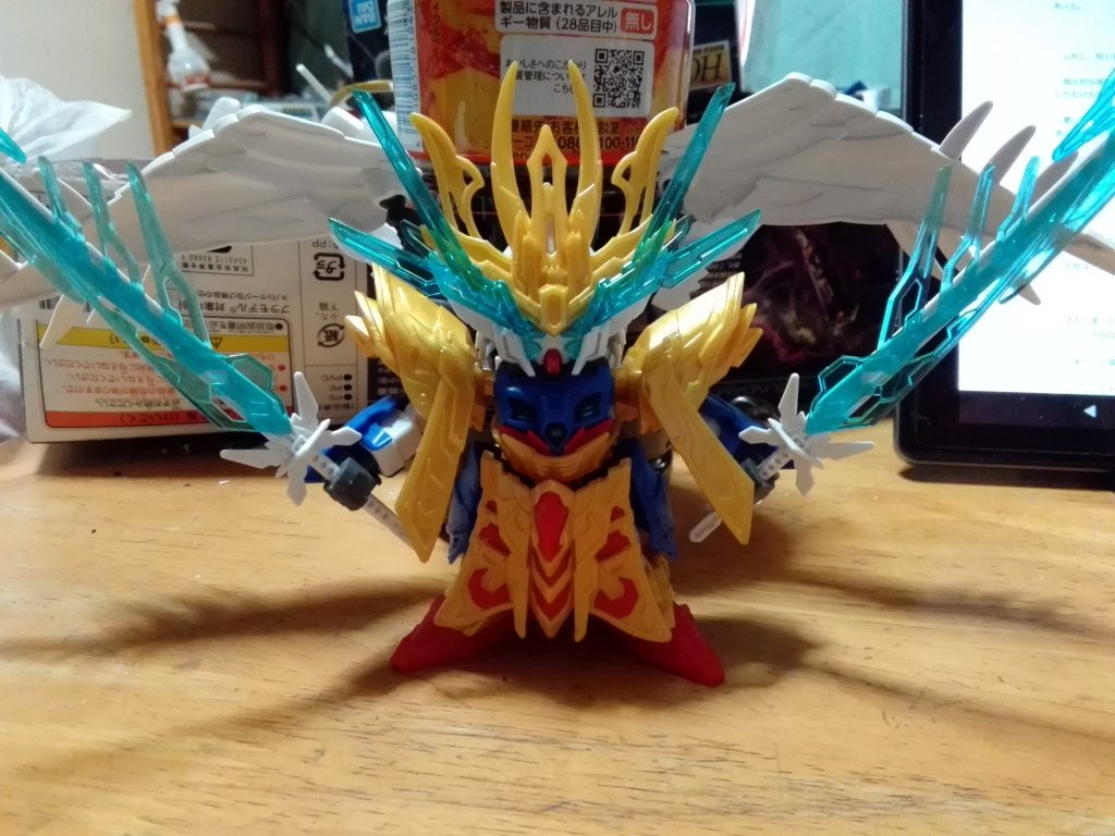 倚聖剣がバスターライフルなら２つ持てばツインバスターライフルだ。ってことでSDCSのウイングをつけてみました。