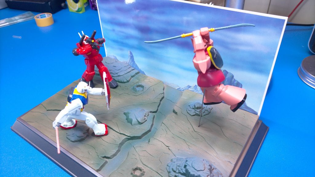 旧キット　情景模型　　第３７話　テキサスの攻防–2枚目/制作者：craftsMAN