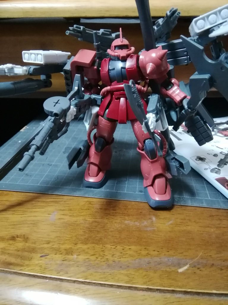 塗装前です。ちょっと武装パターンが違いますね