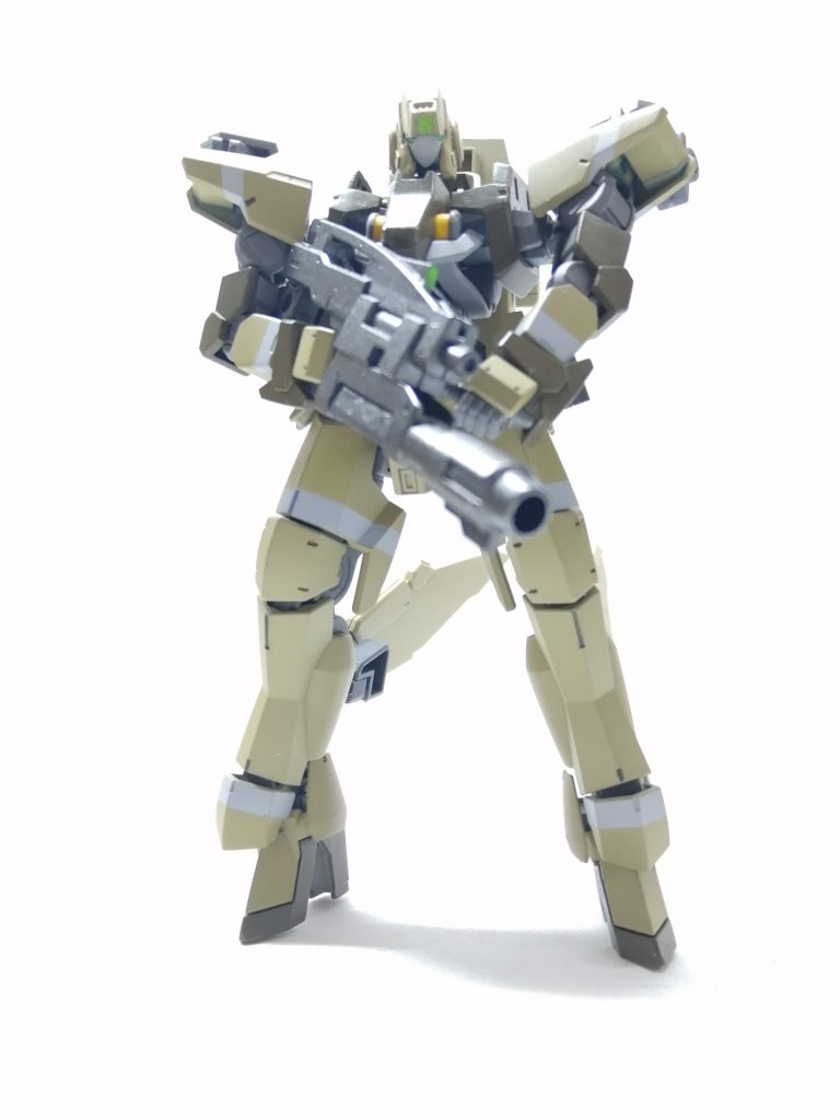 最近アルドノア・ゼロにハマって、GUNSTAでスレイプニールカラーのグレイズを見つけてこれはやらねば、と思って作りましたw