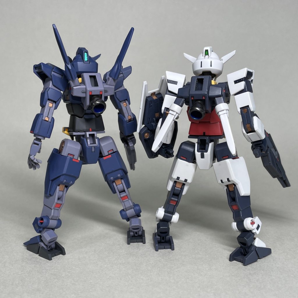 前から見るよりも、後ろから見た方が細部塗装のアクセントが映えます。