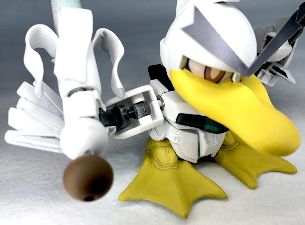 くちばし、水かき、眉毛と武器以外にも特徴的な部位が多いのでしっかり作れば大変見た目にも良く、作っててメッチャ楽しかったですw