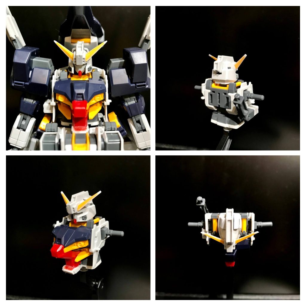 アンテナのシャープ化、頭頂部センサーの後ハメ、腰部の延長はこんな感じです。