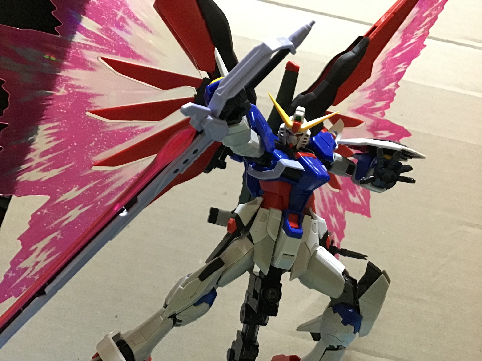 色々な rg デスティニーインパルスガンダム +光の翼エフェクト 