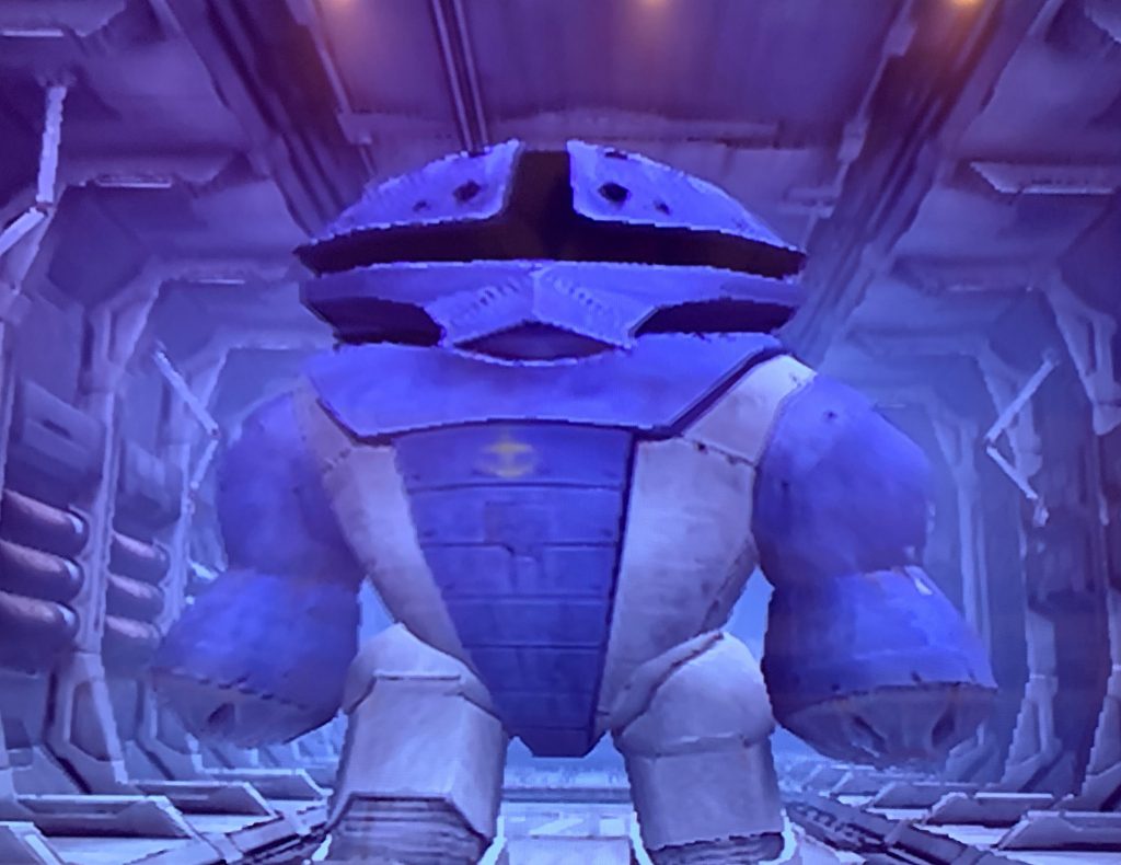 オマケ参考に元ネタの連ジ鹵獲アッガイのグラフィックを載せておきます。ステージ1出撃時のムービー抜粋。