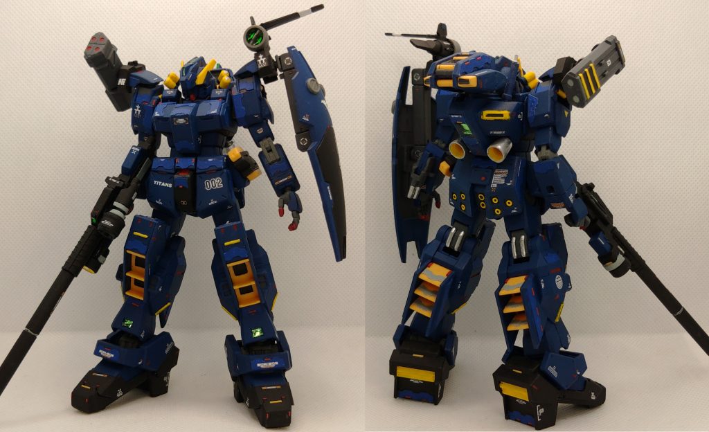 スナイパー仕様の全体図です。一部装備の変更で後方支援モデルからスナイパーモデルに換装が可能です。