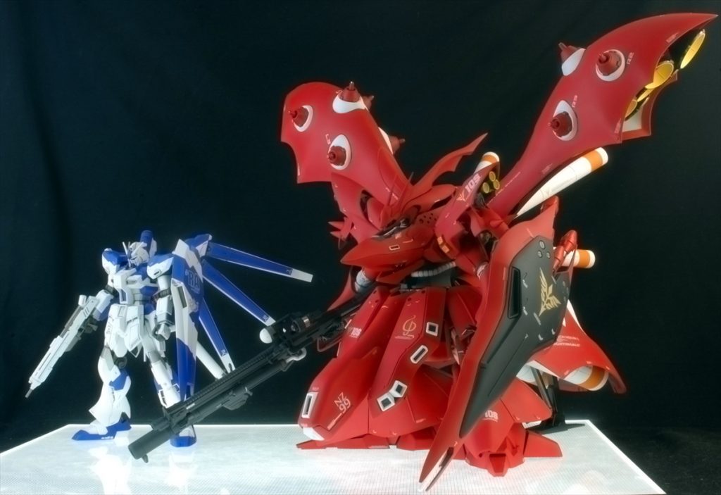 HGUC　ナイチンゲール　VS　Hi-νガンダム　セット–2枚目/制作者：@sary19720910