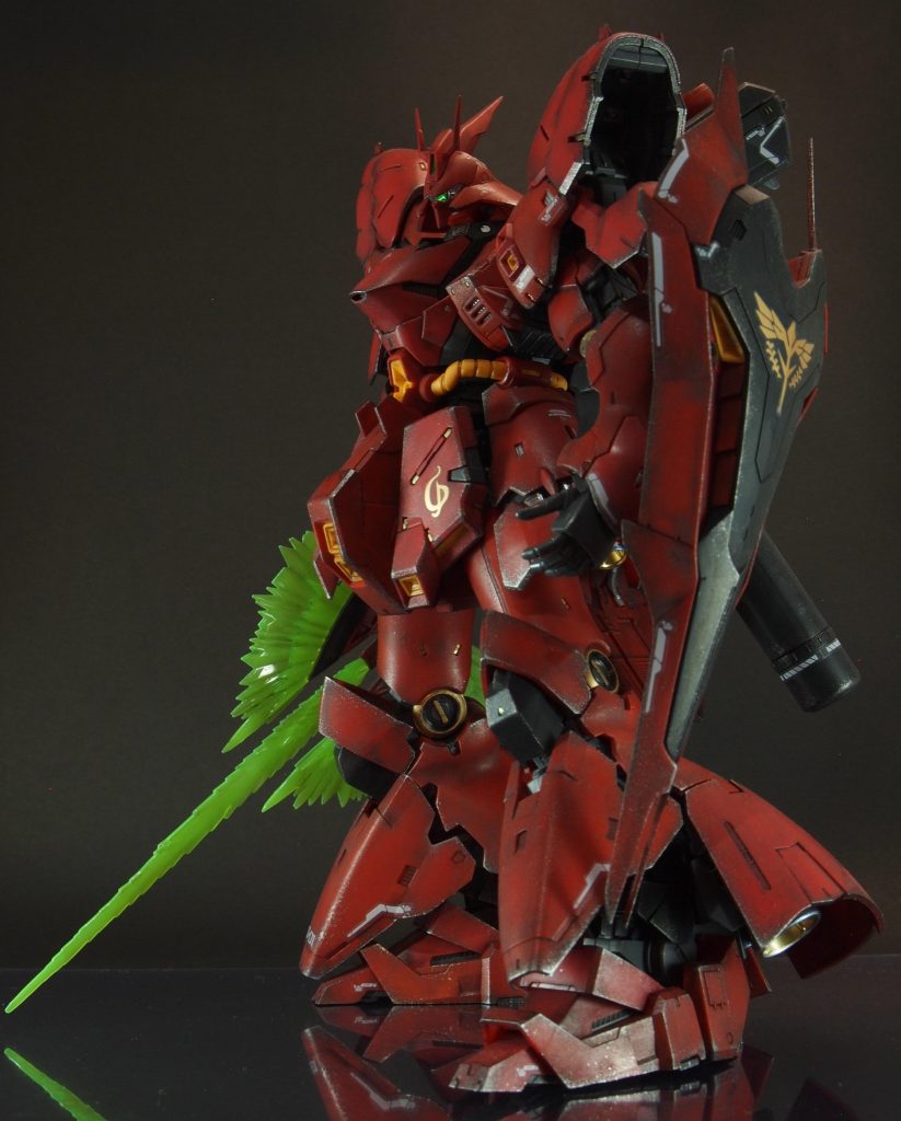 色が濃いので、パーツ端のチッピングはシルバーで。デカールではなくシールをウェザリング後に貼ったのですが、アップにしない限り違和感ないですね。あと、シールはうるさくならないように少なめにしてます。