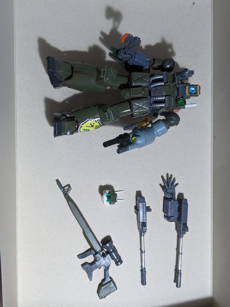 通常兵装と比較です。今回はガンキャノン感がなくなってしまいましたね…