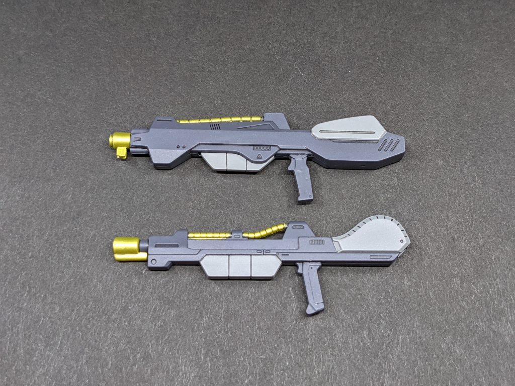 武器はルナゲイザーのビームライフルとそれに合わせてショートバレル化したZガンダムのビームライフルの2丁持ちスタイル