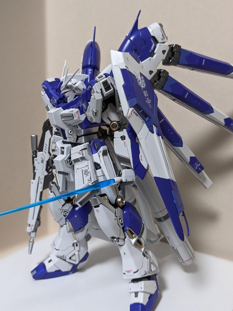 Hi-νガンダム RG パープルカラー–2枚目/制作者：ラシュバ