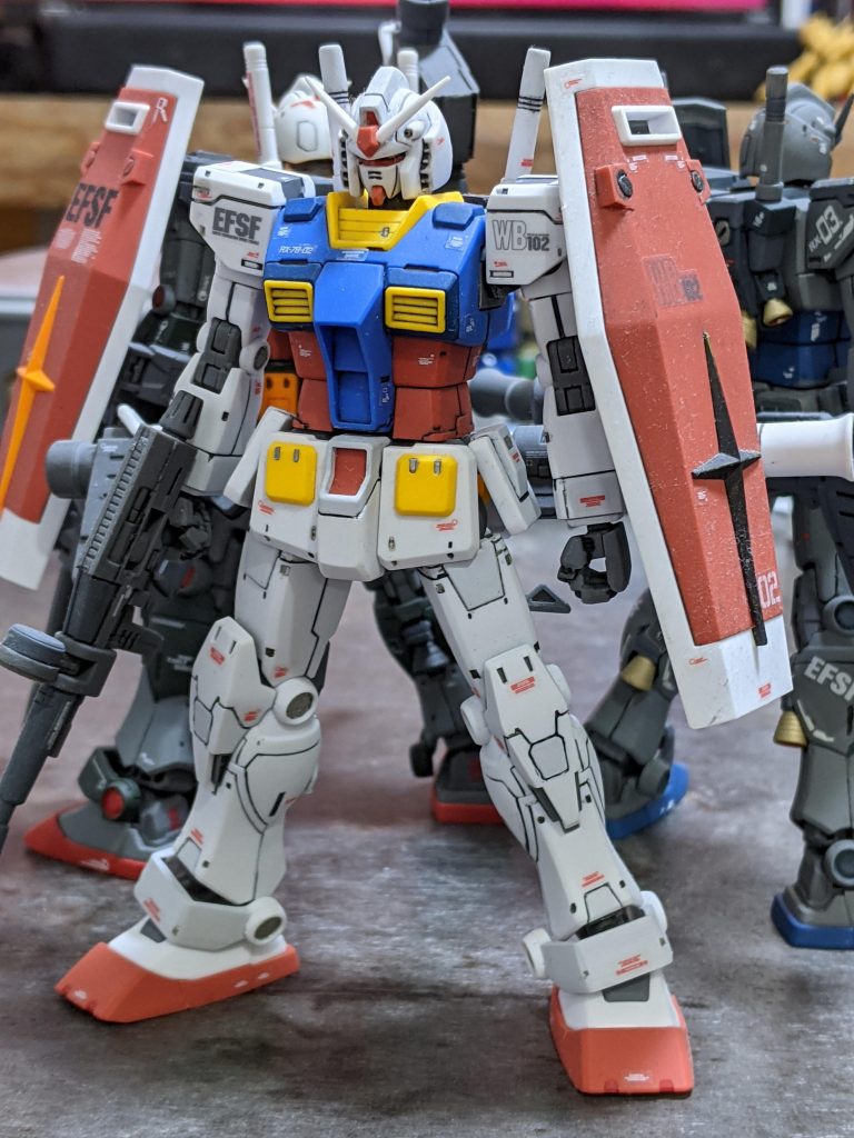 プチ塗装　肩独立可動　アンクルアーマー幅増し　フェイスあご