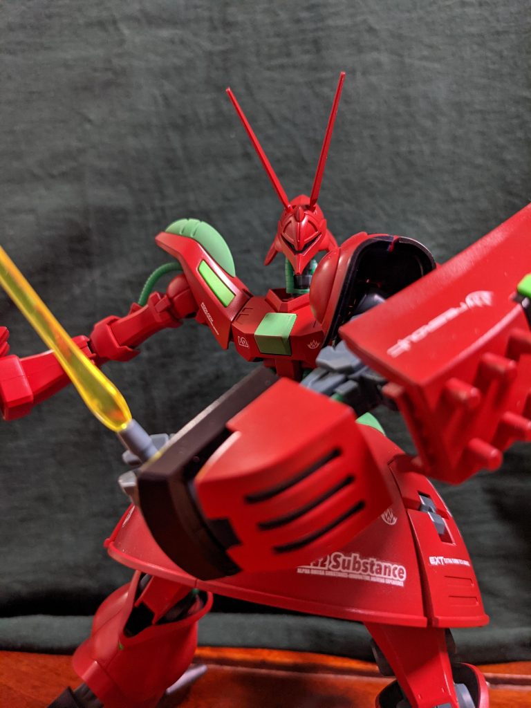 ビームサーベルの構え