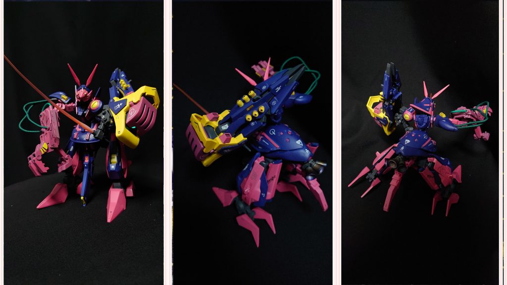 バウンド・ドックの制作に踏み切れない時に、クリアカラーのウーンドウォートを眺めながら、腰?お尻?の部分をスカートに見立てれば、これはいけるんじゃないか?からスタートしました。途中何度も本当にそれっぽく仕上がるのか…と不安になったものです。