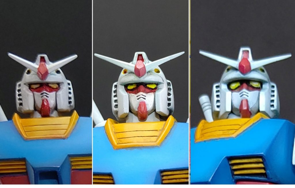 左から無改造→前回の完成状態→今回の再改修版