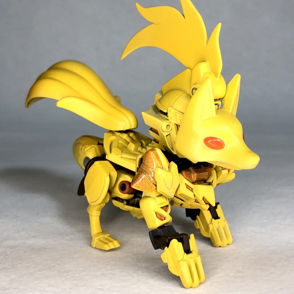 MA時正面先ほどのかっこいい姿からガラリと変わり可愛らしく凛々しい姿へと変形しました♪