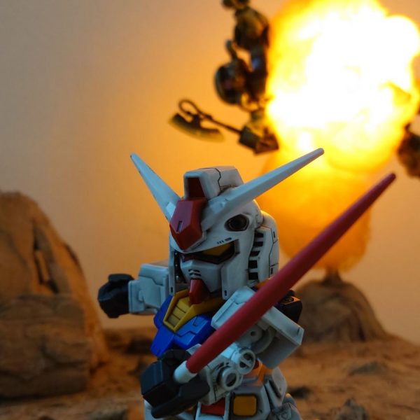 ガンダム大地に立つ