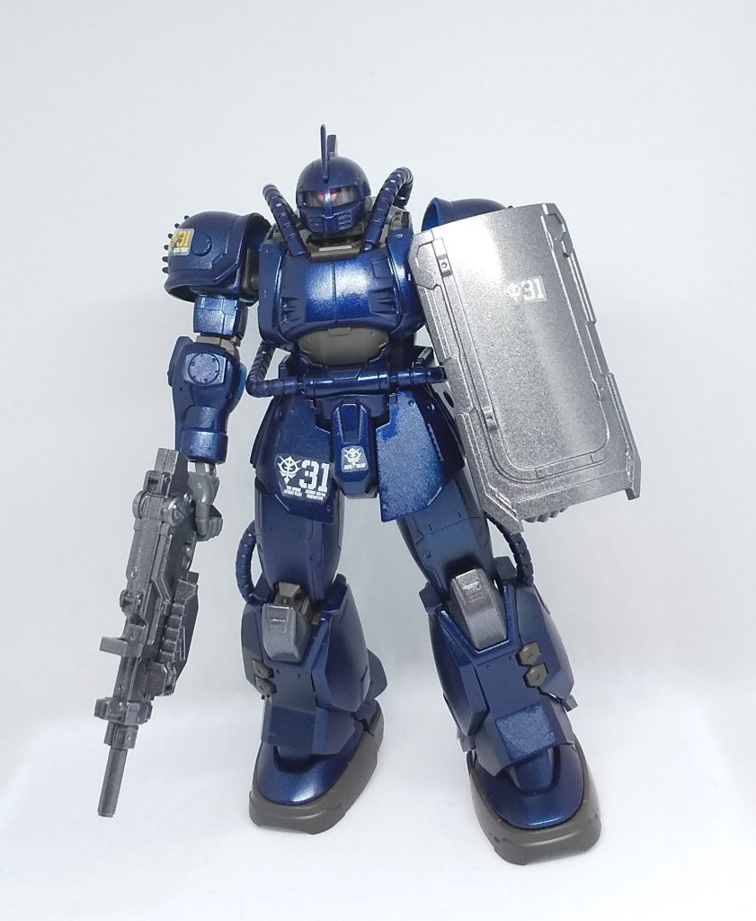 割りといい感じになりました。メタリック塗装は初チャレンジです。