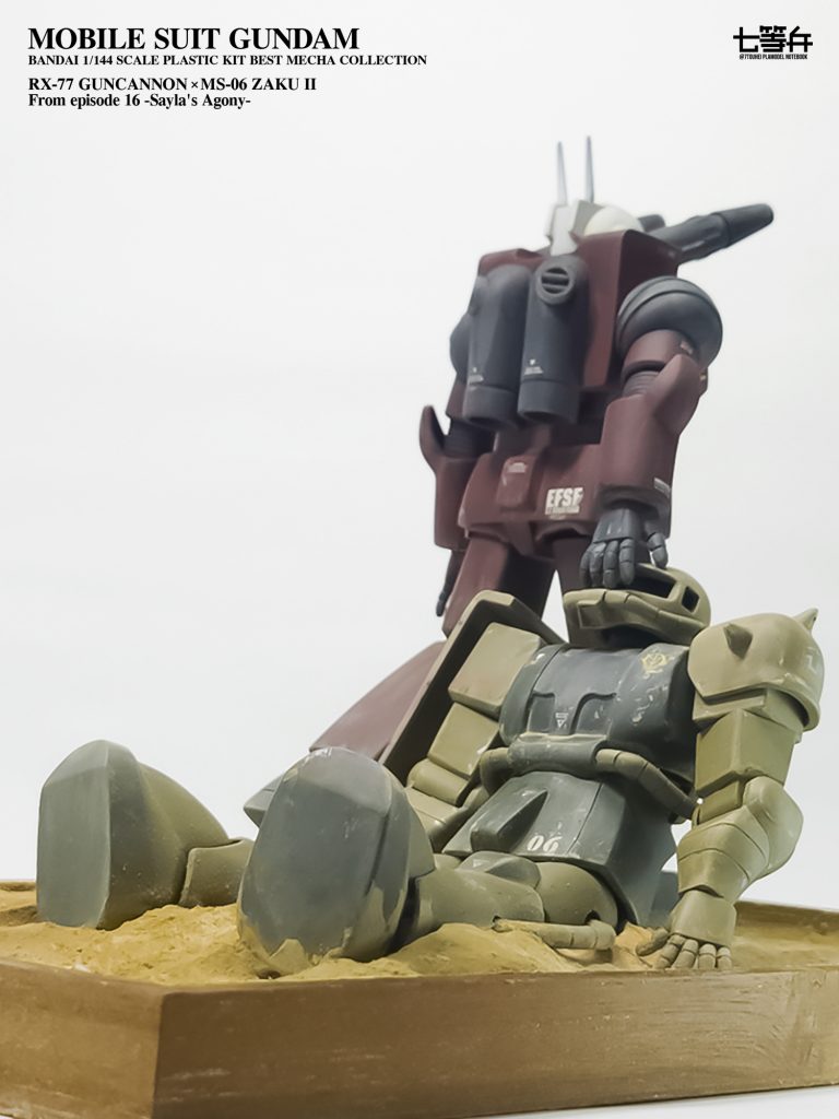 ベストメカコレクション ガンキャノン・ザク 1/144–2枚目/制作者：七等兵