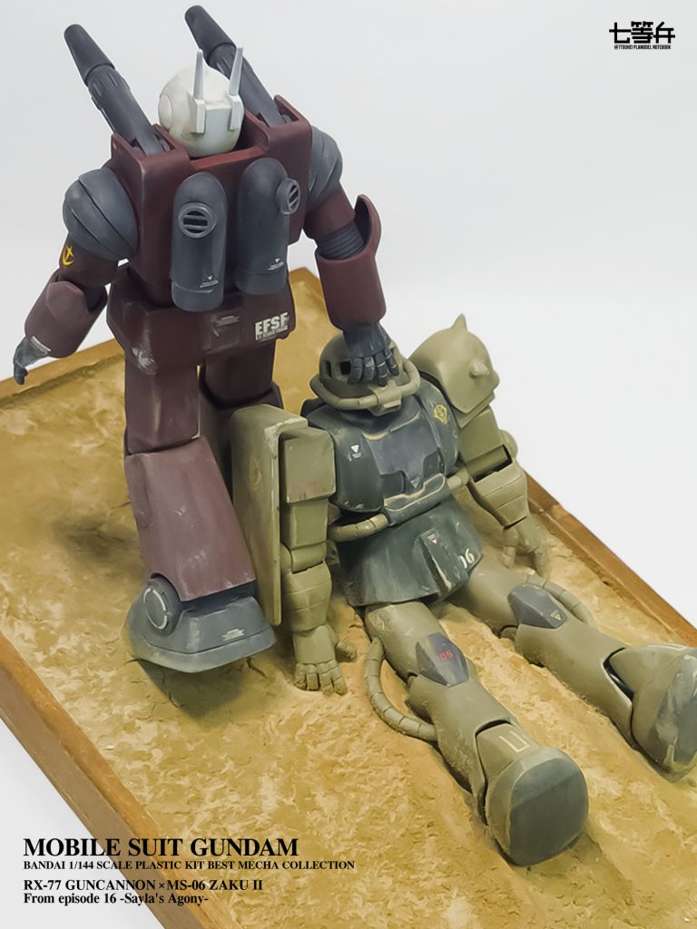 ベストメカコレクション ガンキャノン・ザク 1/144–3枚目/制作者：七等兵