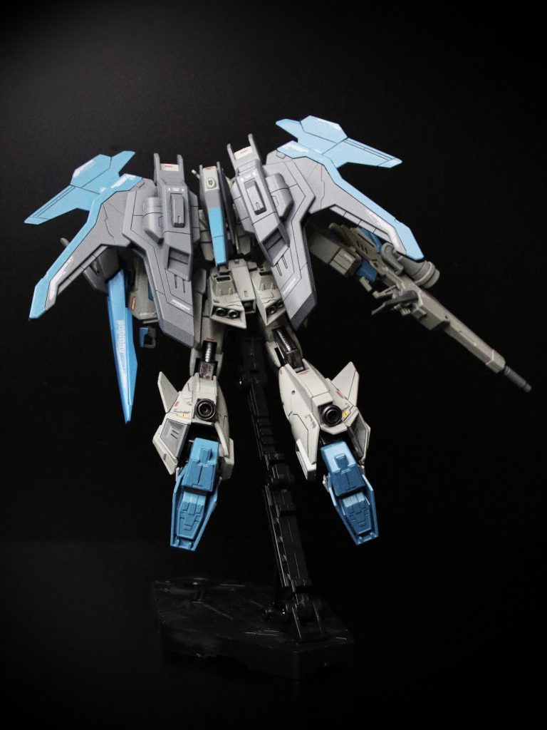 バーニアやフレームはヘビーガンメタリックを使いました。、