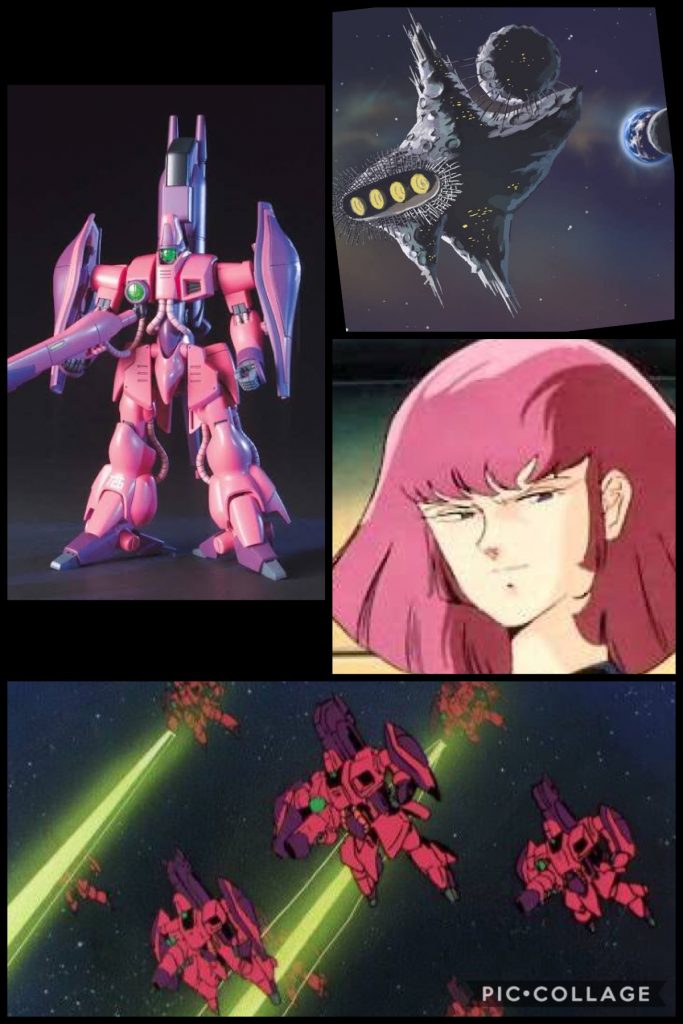 oyz「そして、アクシズ内での抗争の末にジオンの地球圏復権の意向が決定し、その足掛かりとして、可変型戦闘用MS、ガザCが完成したのでしたな。」ハマーン「うむ、ガザC開発の際には皆には大きな苦労をかけたな。感謝せねばなるまい。」oyz「これは有り難きお言葉....!」ハマーン「しかし室長、私はわざわざ過去の話をしに来たのではない。解っていような?」oyz「はっ!そう我らアクシズを率いるハマーン様専用のMS、キュベレイを開発する、それが今の我らの使命...!」ハマーン「そうだ。地球圏は今、ティターンズとエゥーゴでの連邦内部にでの派閥抗争に入っている。我らが地球圏に戻るにこの機会をおいて他にあるまい。だからこそ、皆を率いる私専用のMSが必要なのだ。」oyz「はっ、重々承知致しております...!」ハマーン「それが未だ、開発が進まぬのは何故だ!」oyz「それにはいくつか原因がございます。」ハマーン「何だ!?申してみよ!」oyz「先ずはハマーン様の求めるキュベレイ、最大の特徴でもある武装、ファンネルです。エルメスのビットを小型化し、ファンネルとして一般のMSサイズのMSで運用する、コレが非常に難しい。大型のMAタイプでの開発も並行して行っていますが、開発は難航しております。」ハマーン「対MS戦闘に於いて機動性が劣るMAサイズではいかんのだ。MSサイズでなければ意味がない。解っておろう?」oyz「はっ。」ハマーン「他に原因はあるのか!?」oyz「ここ最近のガンプラ事情における問題です。特に最近では、宇宙世紀のガンプラが非常に人気を集めており、どこの店舗にもキュベレイは販売しておりません。私も宇都宮中の店舗を出来うる範囲で捜索しましたが....。」ハマーン「む...?」oyz「なんの成果もあげられませんでしたーーーっ!!」