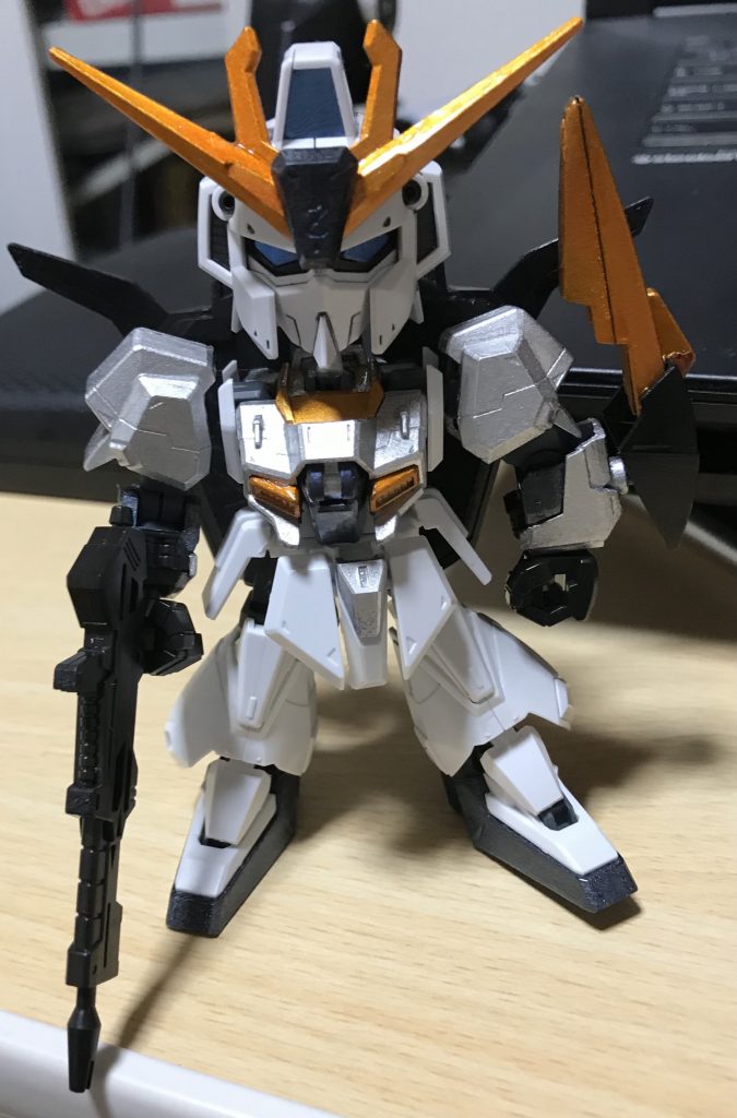 SDCSのΖガンダム。ガンダムマーカーエアブラシシステムの試射。ホワイトは未塗装