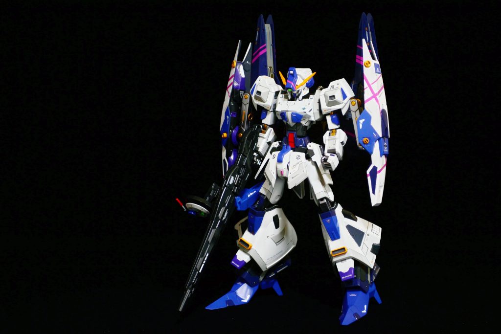 塗装レシピ(いずれもガイアカラー)白:Exホワイト+ニュートラルグレー2青:コバルトブルー+パープルヴァイオレット(下地にサーフェイサーエヴォパステルピンク)黄:橙黄色金:ヴィクトリーゴールド銀:フレームメタリック2黒:ニュートラルグレー5灰:ニュートラルグレー3桃:ライラックピンク紺:マーズダークブルー