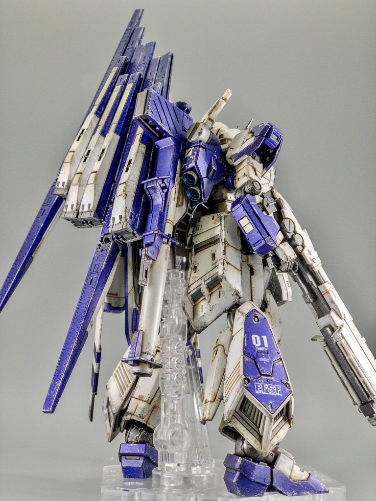 ヤスリがけやモールド掘り直しを全く行なっていないので、ウェザリングでエッジや凹凸を強調させるように努めました。