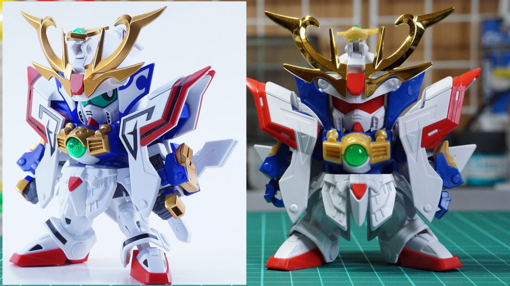 素組と比較。多少四肢は伸ばしましたが、大きくバランスは変えてません。ひたすら丁寧に仕上げました。