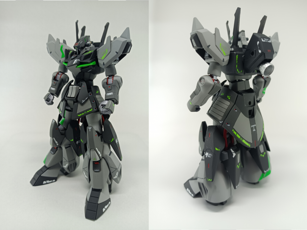 宇宙空間での機動力を上げる為にバックパックのブースターを大型化脚部ホバーをスラスター化し、ブースターを追加