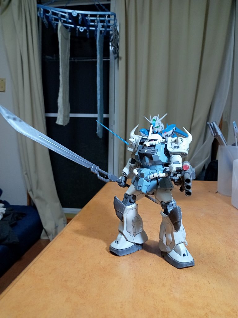 ジオラマに合わせたのでナギナタ長いです