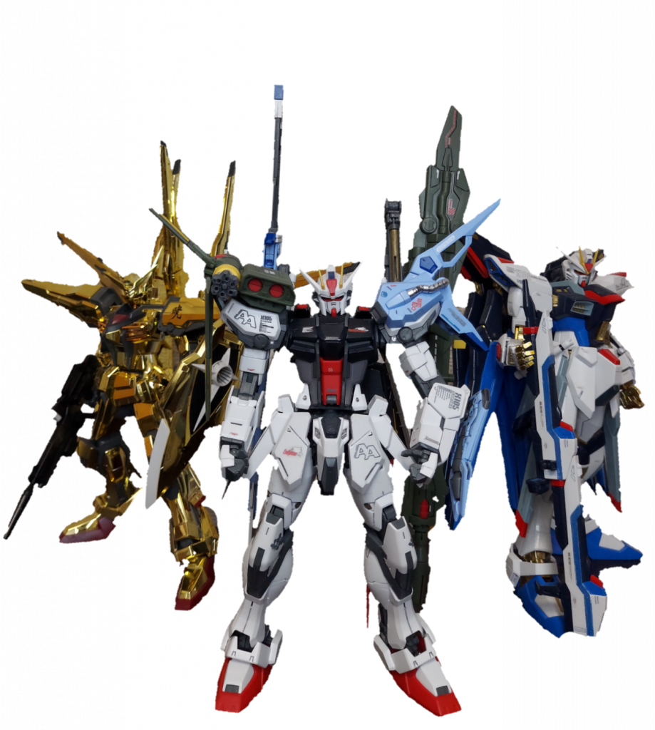 キリヌキグリーンバックでは白いパーツにグリーンが映ってしまい、ブラックのバックでは濃い色の部分との境目が判りづらいので、今回は白い壁をバックにして撮ってから切り抜きました。