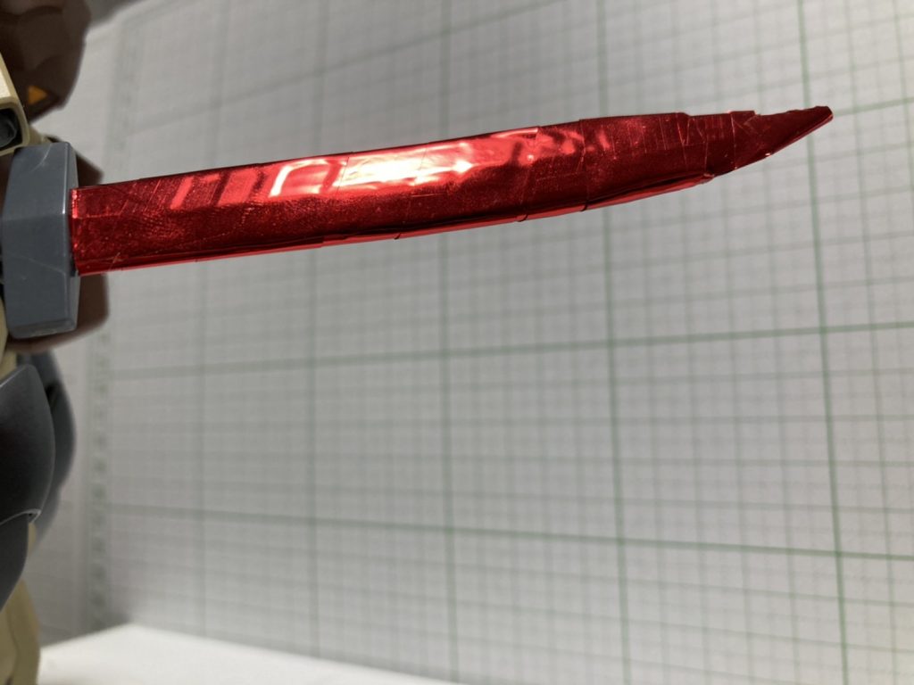 はい　ホイルテープを巻き付け､ヒートドライブ状態を再現　　　　　　　電飾は難しいのでこれで勘弁（￣～￣；）