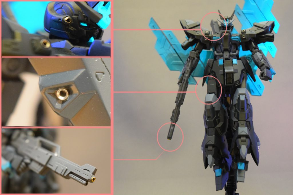 所々にメタルパーツを使用して、重厚感を表現しました。