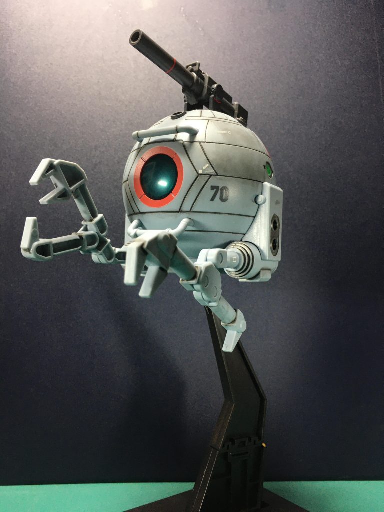 第2弾よりボール改修型。こちらはMGボールVer.kaの様な形状でしょうか。 第2弾のラインナップは改修型のナンバリング違い3つ(29、46、70の3種)+上部砲塔が2門装備な近接戦闘型、「MS IGLOO」でもおなじみのシャークマウスの全5種です。