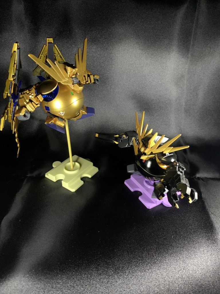 その後の「不死鳥狩り」に繋がる、2号機バンシィとの比較評価試験の図。