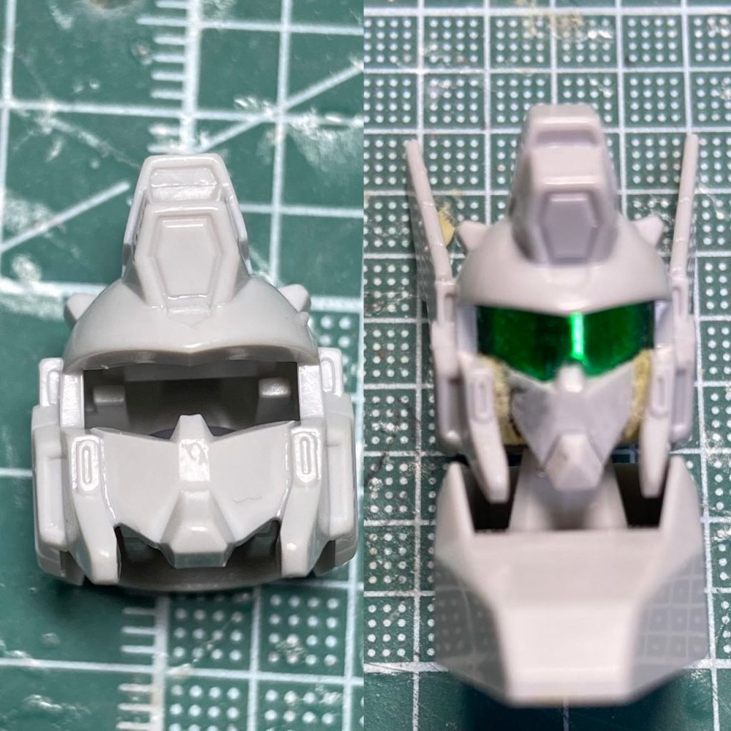 左がキット、右が加工後。