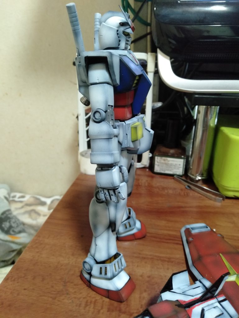 MGプロトタイプガンダム（G－０２カラー）　準備稿Face Version–3枚目/制作者：猫親父